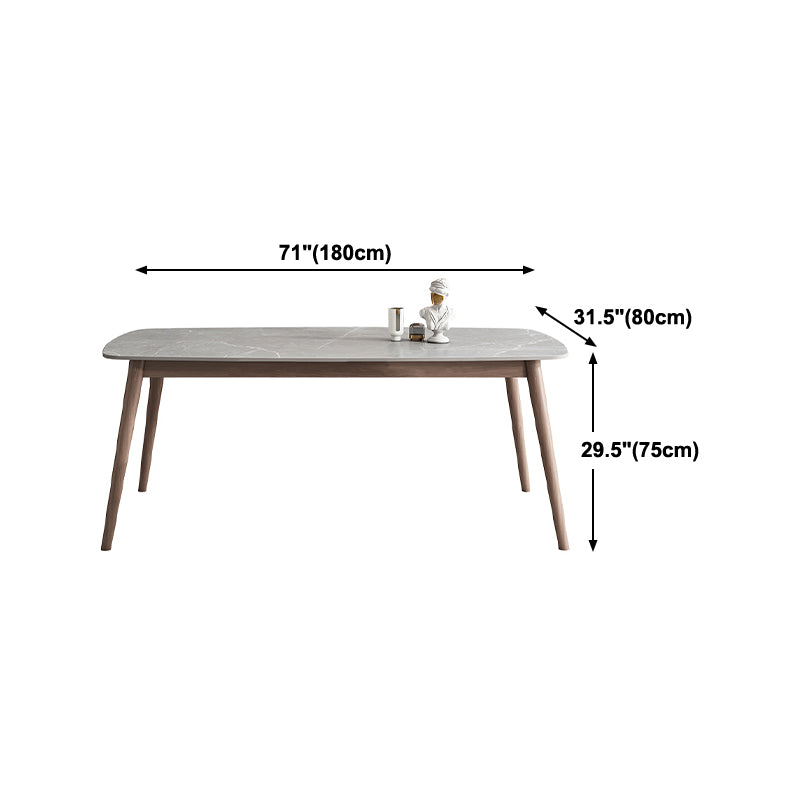 Tavolo da pranzo della metà del secolo tavolo da pranzo superiore con base in legno massiccio