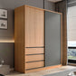 Engineered Wood Wardrobe Cabinet With Drawer Modern Wardrobe Armoire Clearhalo 'Armoires & Wardrobes' 'armoires_wardrobes' 'Bedroom Furniture' 'furn' 'furn_armoires_wardrobes' 'Furniture' 5900064