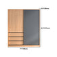 Engineered Wood Wardrobe Cabinet With Drawer Modern Wardrobe Armoire Clearhalo 'Armoires & Wardrobes' 'armoires_wardrobes' 'Bedroom Furniture' 'furn' 'furn_armoires_wardrobes' 'Furniture' 5900079
