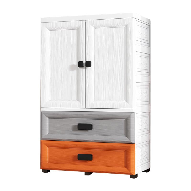 Modern Style Bathroom Wardrobe Plastic Wardrobe Closet with Legs Clearhalo 'Armoires & Wardrobes' 'armoires_wardrobes' 'Bedroom Furniture' 'furn' 'furn_armoires_wardrobes' 'Furniture' 5900090
