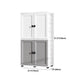 Modern Style Bathroom Wardrobe Plastic Wardrobe Closet with Legs Clearhalo 'Armoires & Wardrobes' 'armoires_wardrobes' 'Bedroom Furniture' 'furn' 'furn_armoires_wardrobes' 'Furniture' 5900115
