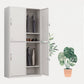 Contemporary Hinged Wardrobe Cabinet Steel Wardrobe Closet for Home