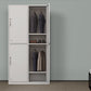 Contemporary Hinged Wardrobe Cabinet Steel Wardrobe Closet for Home