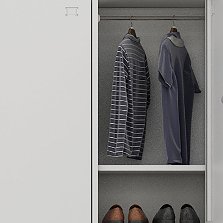 Contemporary Hinged Wardrobe Cabinet Steel Wardrobe Closet for Home