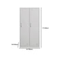 Contemporary Hinged Wardrobe Cabinet Steel Wardrobe Closet for Home
