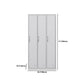 Contemporary Hinged Wardrobe Cabinet Steel Wardrobe Closet for Home