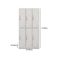 Contemporary Hinged Wardrobe Cabinet Steel Wardrobe Closet for Home