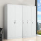 White Steel Wardrobe Armoire Contemporary Hinged Wardrobe Cabinet Clearhalo 'Armoires & Wardrobes' 'armoires_wardrobes' 'Bedroom Furniture' 'furn' 'furn_armoires_wardrobes' 'Furniture' 5900188