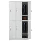 White Steel Wardrobe Armoire Contemporary Hinged Wardrobe Cabinet 6 Clearhalo 'Armoires & Wardrobes' 'armoires_wardrobes' 'Bedroom Furniture' 'furn' 'furn_armoires_wardrobes' 'Furniture' 5900197