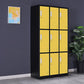 Hinged Steel Wardrobe Cabinet Contemporary Wardrobe Armoire for Home