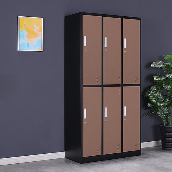 Hinged Steel Wardrobe Cabinet Contemporary Wardrobe Armoire for Home