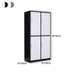 Hinged Steel Wardrobe Cabinet Contemporary Wardrobe Armoire for Home