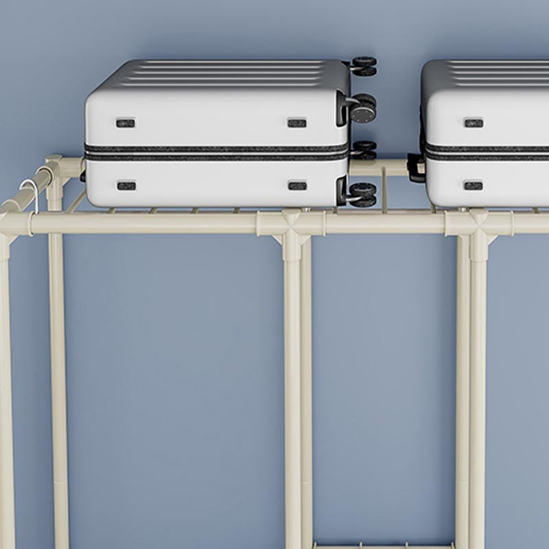 Armoire contemporaine Armoire en acier étagères réglables placis de garde-robe pour chambre à coucher