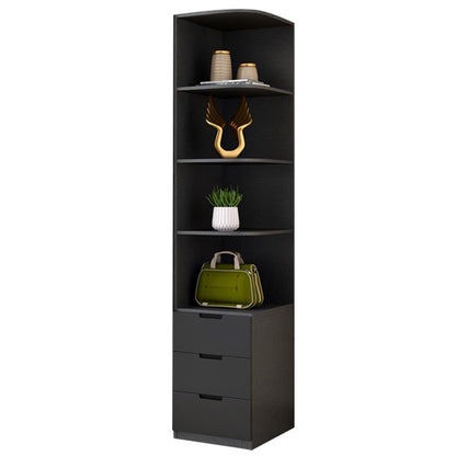 Zeitgenössischer Stil grauer Farbgarderobe Holz weiche Schubladen -Kleiderschrankschrank