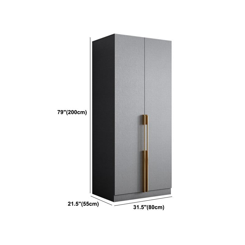 Zeitgenössischer Stil grauer Farbgarderobe Holz weiche Schubladen -Kleiderschrankschrank