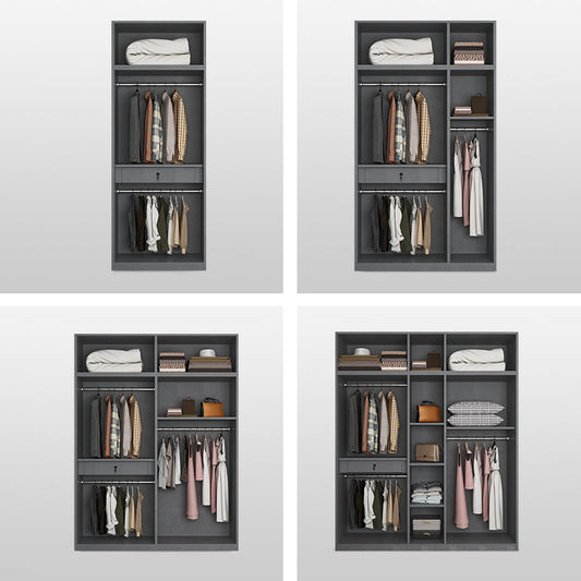 Zeitgenössischer Stil Holzgarderobe weißer Farbschrankschrank mit 1 Schublade