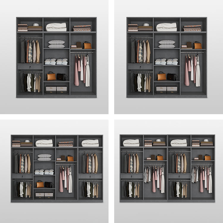 Zeitgenössischer Stil Holzgarderobe weißer Farbschrankschrank mit 1 Schublade