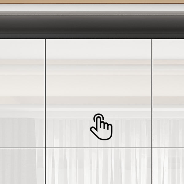 Zeitgenössischer Stil Holzgarderobe weißer Farbschrankschrank mit 1 Schublade