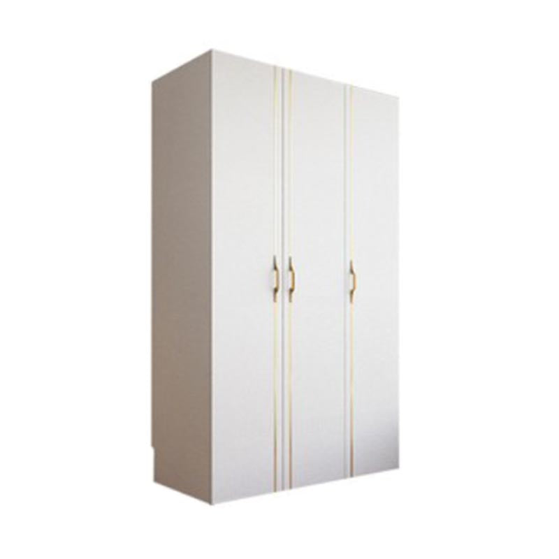 Zeitgenössischer Stil Holzgarderobe weiße Farbe Weiche Nahe Schublade Kleiderschrank