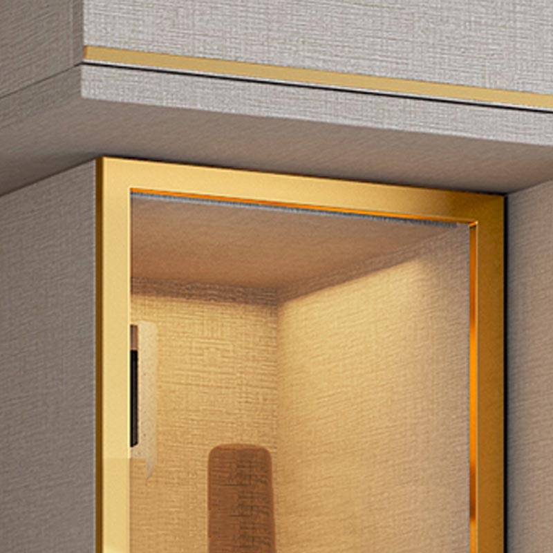 Zeitgenössischer Stil Holzgarderobe weiße Farbe Weiche Nahe Schublade Kleiderschrank