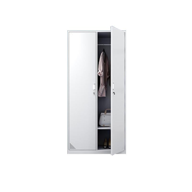 Eigentijdse garderobe armoire witte kleur stalen garderobe kast met sloten
