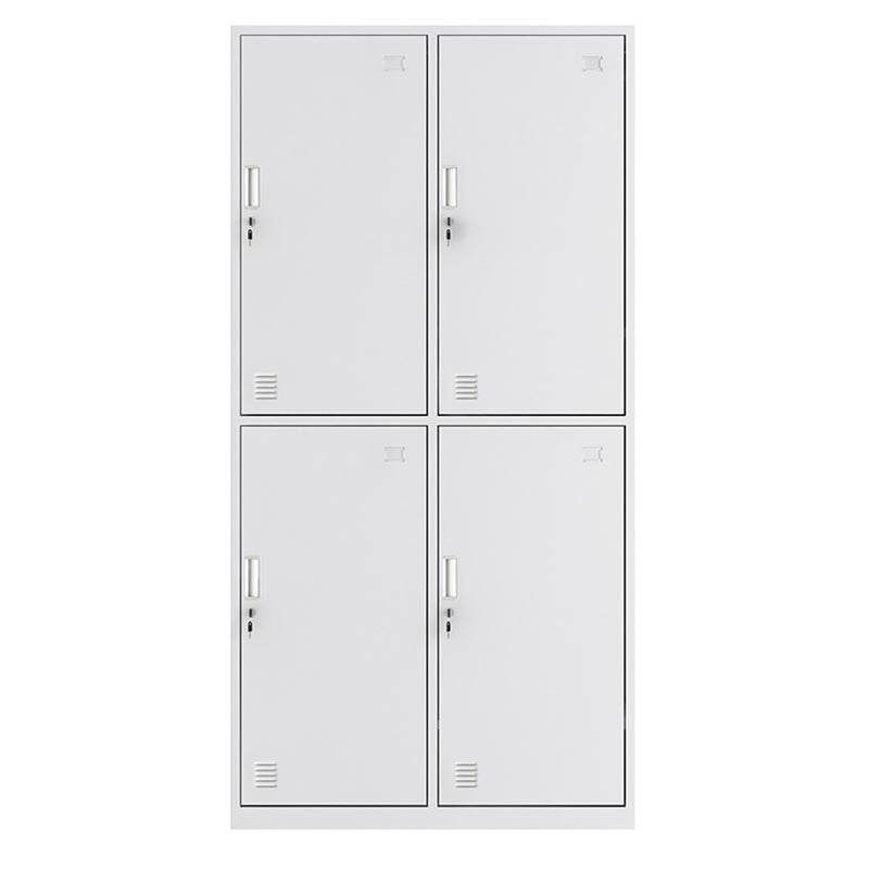 Eigentijdse garderobe armoire witte kleur stalen garderobe kast met sloten