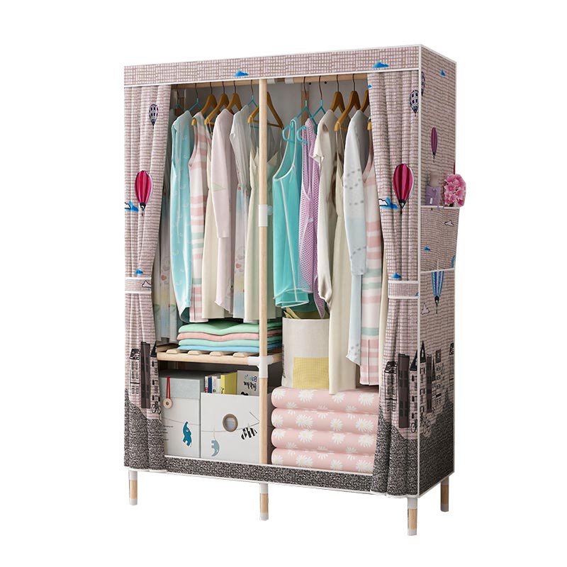 Armate di guardaroba in stile contemporaneo armadio in legno massiccio con gambe