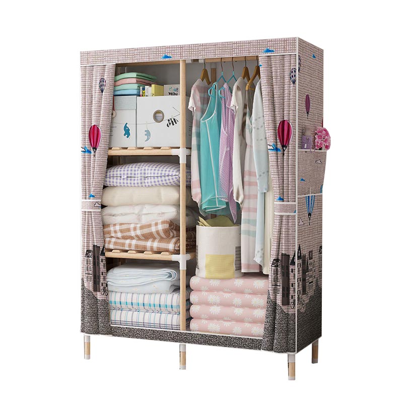 Armate di guardaroba in stile contemporaneo armadio in legno massiccio con gambe