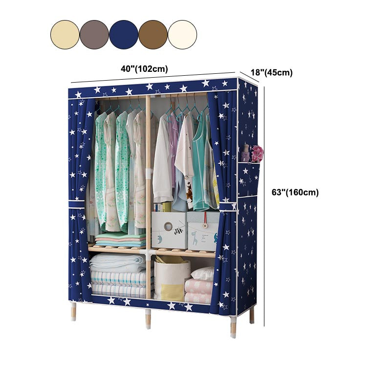 Armate di guardaroba in stile contemporaneo armadio in legno massiccio con gambe