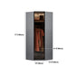 Contemporary Style Glass Wardrobe Soft Close Door Wardrobe Closet for Bedroom