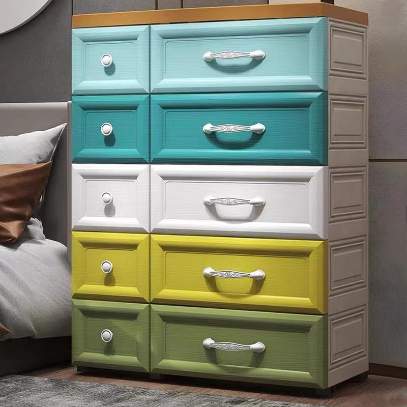 Contemporary Non-Hanging Armoire Plastic Wardrobe Closet,29.13" D x 13.78" W x 39.37" H Clearhalo 'Armoires & Wardrobes' 'armoires_wardrobes' 'Bedroom Furniture' 'furn' 'furn_armoires_wardrobes' 'Furniture' 5900791