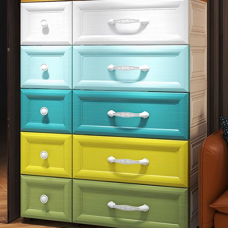 Contemporary Non-Hanging Armoire Plastic Wardrobe Closet,29.13" D x 13.78" W x 39.37" H Clearhalo 'Armoires & Wardrobes' 'armoires_wardrobes' 'Bedroom Furniture' 'furn' 'furn_armoires_wardrobes' 'Furniture' 5900792