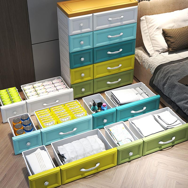 Contemporary Non-Hanging Armoire Plastic Wardrobe Closet,29.13" D x 13.78" W x 39.37" H Clearhalo 'Armoires & Wardrobes' 'armoires_wardrobes' 'Bedroom Furniture' 'furn' 'furn_armoires_wardrobes' 'Furniture' 5900804