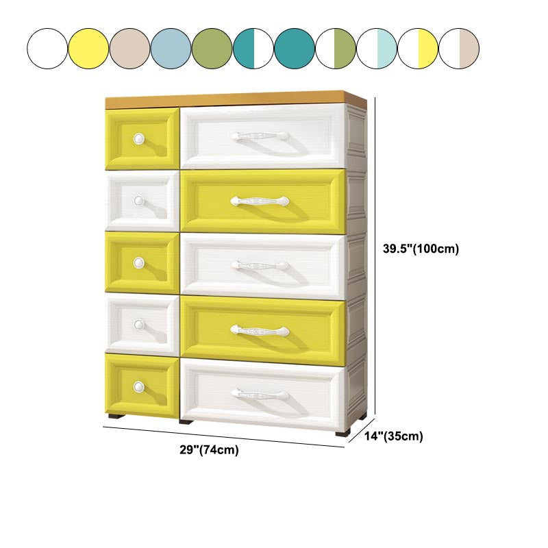 Contemporary Non-Hanging Armoire Plastic Wardrobe Closet,29.13" D x 13.78" W x 39.37" H Clearhalo 'Armoires & Wardrobes' 'armoires_wardrobes' 'Bedroom Furniture' 'furn' 'furn_armoires_wardrobes' 'Furniture' 5900812
