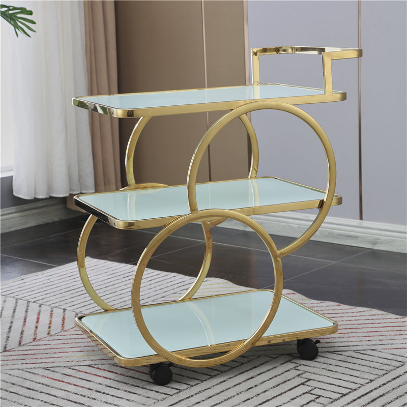 Tavolo da preparazione a rotolamento contemporaneo da 31,5 "H tavolo da preparazione in metallo rettangolare per sala da pranzo