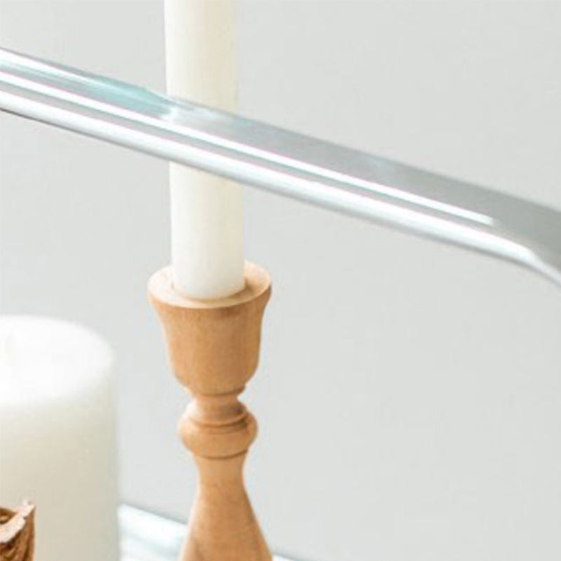 30.71" High Modern Prep Table Rolling Metal Prep Table for Dining Room