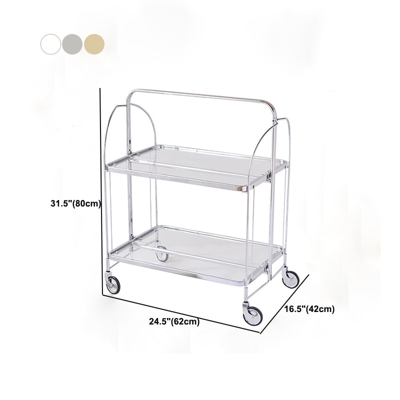 Tavolo da preparazione in stile in stile moderno da 31,50 "tavolo da preparazione in metallo per casa