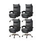 Contemporary Executive Chair High Back Upholstered Managers Chair Dark Gray 4 Piece Set With Footrest Clearhalo 'furn' 'furn_office_chair' 'Furniture' 'Office Chairs' 'Office Furniture' 'office_chair' 5901684