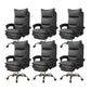 Contemporary Executive Chair High Back Upholstered Managers Chair Dark Gray 6 Piece Set With Footrest Clearhalo 'furn' 'furn_office_chair' 'Furniture' 'Office Chairs' 'Office Furniture' 'office_chair' 5901686