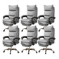 Contemporary Executive Chair High Back Upholstered Managers Chair Light Gray 6 Piece Set With Footrest Clearhalo 'furn' 'furn_office_chair' 'Furniture' 'Office Chairs' 'Office Furniture' 'office_chair' 5901694