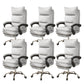 Contemporary Executive Chair High Back Upholstered Managers Chair White 6 Piece Set With Footrest Clearhalo 'furn' 'furn_office_chair' 'Furniture' 'Office Chairs' 'Office Furniture' 'office_chair' 5901701