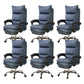 Contemporary Executive Chair High Back Upholstered Managers Chair Blue 6 Piece Set With Footrest Clearhalo 'furn' 'furn_office_chair' 'Furniture' 'Office Chairs' 'Office Furniture' 'office_chair' 5901709