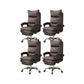 Contemporary Executive Chair High Back Upholstered Managers Chair Coffee 4 Piece Set With Footrest Clearhalo 'furn' 'furn_office_chair' 'Furniture' 'Office Chairs' 'Office Furniture' 'office_chair' 5901712