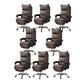 Contemporary Executive Chair High Back Upholstered Managers Chair Coffee 8 Piece Set With Footrest Clearhalo 'furn' 'furn_office_chair' 'Furniture' 'Office Chairs' 'Office Furniture' 'office_chair' 5901714