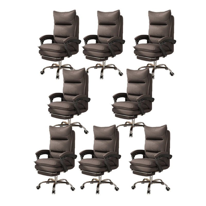 Contemporary Executive Chair High Back Upholstered Managers Chair Coffee 8 Piece Set With Footrest Clearhalo 'furn' 'furn_office_chair' 'Furniture' 'Office Chairs' 'Office Furniture' 'office_chair' 5901714
