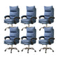 Contemporary Executive Chair High Back Upholstered Managers Chair Blue 6 Piece Set Without Footrest Clearhalo 'furn' 'furn_office_chair' 'Furniture' 'Office Chairs' 'Office Furniture' 'office_chair' 5901717