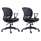 Contemporary Mid-Back Office Chair Adjustable Ergonomic Desk Chair Black 2 Piece Set Clearhalo 'furn' 'furn_office_chair' 'Furniture' 'Office Chairs' 'Office Furniture' 'office_chair' 5901723