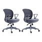 Contemporary Mid-Back Office Chair Adjustable Ergonomic Desk Chair Grey 2 Piece Set Clearhalo 'furn' 'furn_office_chair' 'Furniture' 'Office Chairs' 'Office Furniture' 'office_chair' 5901731