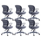 Contemporary Mid-Back Office Chair Adjustable Ergonomic Desk Chair Grey 6 Piece Set Clearhalo 'furn' 'furn_office_chair' 'Furniture' 'Office Chairs' 'Office Furniture' 'office_chair' 5901733