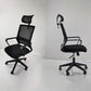 Modern Wheels Office Chair Microfiber Black Task Mid-Back Chair Clearhalo 'furn' 'furn_office_chair' 'Furniture' 'Office Chairs' 'Office Furniture' 'office_chair' 5901784